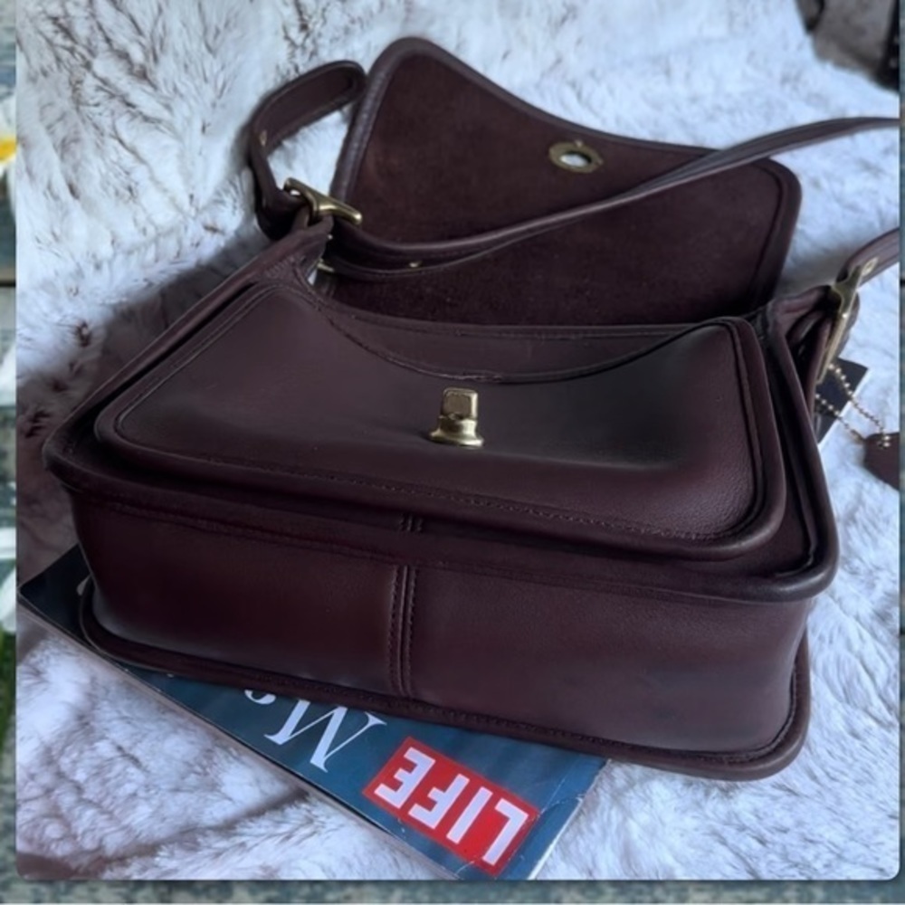 COACH MAHOGANY BROWN CROSSBODY RAMBLER 9061 - Picture 13 of 15